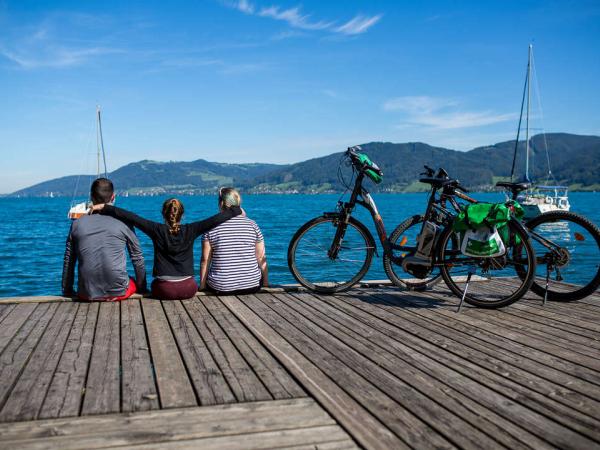 Family on lake Attersee